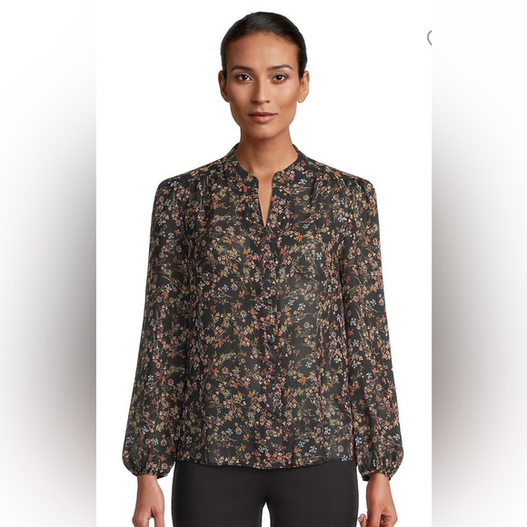 Lipsy London Sheer floral blouse - Picture 1 of 8
